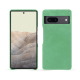 Google Pixel 7 leather cover - Menthe vintage ( Pantone #37b375 ) 