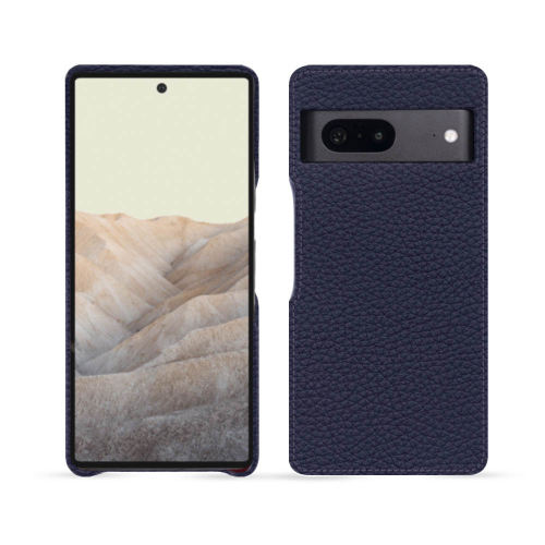 Coque arrière premium en cuir pour Google Pixel 7Cobalt ( Pantone #2b253f ) 