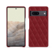 Google Pixel 7 leather cover - Rouge - Couture ( Nappa - Pantone #d50032 ) 