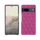 Coque cuir Google Pixel 7 - Rose BB - Couture ( Pantone #DB599F )