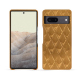 Google Pixel 7 leather cover - Or Maïa - Couture ( Pantone 871C ) 
