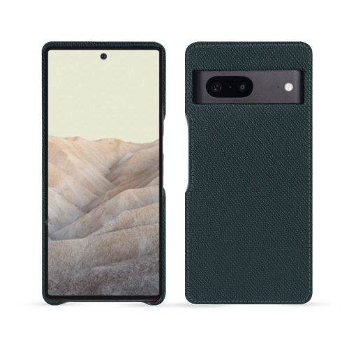 Capa traseira em pele premium para Google Pixel 7Vert séduisant ( Pantone #1d3c34 ) 