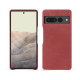Google Pixel 7 Pro leather cover - Cerise vintage ( Pantone #a6302e ) 