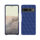 Custodia in pelle Google Pixel 7 Pro - Bleu océan - Couture ( Nappa - Pantone #003da5 ) 