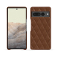 Custodia in pelle Google Pixel 7 Pro - Marron - Couture ( Nappa - Pantone #8B4720 ) 