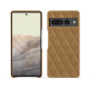 Coque cuir Google Pixel 7 Pro - Castan esparciate - Couture ( Pantone #824F2A )