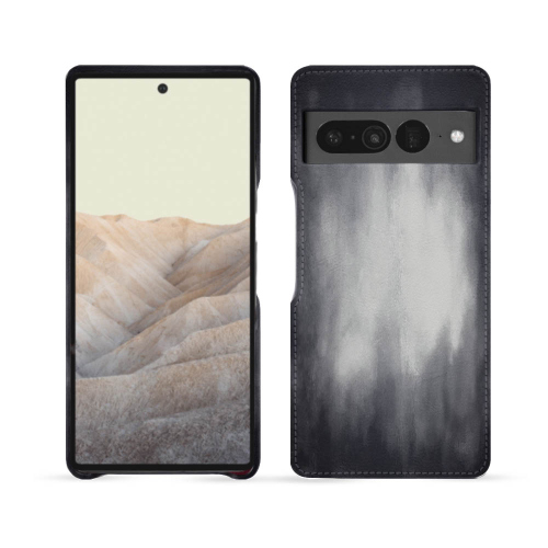 Coque en cuir haut de gamme pour Google Pixel 7 ProGris Patine
