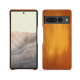 Coque cuir Google Pixel 7 Pro - Orange Patine