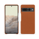 Coque cuir Google Pixel 7 Pro - Orange vibrant ( Pantone #e36b39 ) 