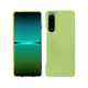 Coque cuir Sony Xperia 5 IV - Vert olive ( Nappa - Pantone #a7c58e ) 
