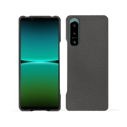 Elegante funda trasera de cuero para Sony Xperia IVAnthracite ( Pantone #41403c ) 