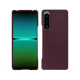 Sony Xperia 5 IV leather cover - Lie de vin ( Pantone #412234 ) 