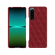 硬质真皮保护套 Sony Xperia 5 IV - Rouge - Couture ( Nappa - Pantone #d50032 ) 