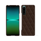 Funda de piel Sony Xperia 5 IV - Châtaigne - Couture ( Pantone #1b1107 ) 