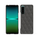 Coque cuir Sony Xperia 5 IV - Anthracite - Couture ( Pantone #41403c ) 