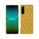 Custodia in pelle Sony Xperia 5 IV - Jaune soulèu - Couture ( Pantone #F3B934 )