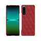 Capa em pele Sony Xperia 5 IV - Rouge troupelenc - Couture ( Pantone #AB191A )