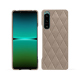 Coque cuir Sony Xperia 5 IV - Taupe vintage - Couture ( Pantone #591d16 ) 