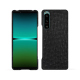 Capa em pele Sony Xperia 5 IV - Autruche nero ( Noir / Black) 