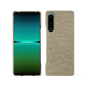 Capa em pele Sony Xperia 5 IV - Autruche desert ( Pantone #A39382 ) 