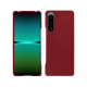 Sony Xperia 5 IV leather cover - Rouge PU ( Pantone #d50032 )