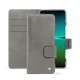Housse cuir Sony Xperia 5 IV - Acier vintage ( Pantone #d85827b ) 