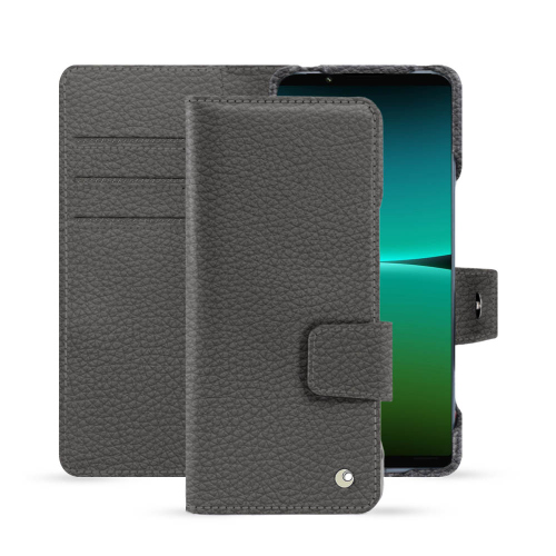 Coque premium en cuir pour Sony Xperia 5 IVAnthracite ( Pantone #41403c ) 