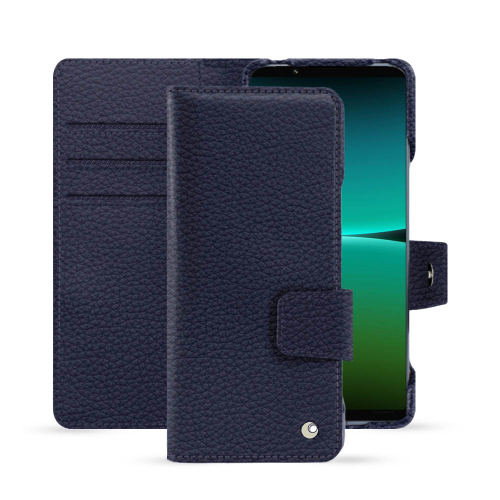 Coque premium en cuir pour Sony Xperia 5 IVCobalt ( Pantone #2b253f ) 