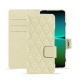 Housse cuir Sony Xperia 5 IV - Ivoire - Couture ( Pantone #d6d6c6 ) 
