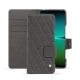 Lederschutzhülle Sony Xperia 5 IV - Anthracite - Couture ( Pantone #41403c ) 