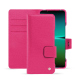 Capa em pele Sony Xperia 5 IV - Rose fluo ( Pantone #ff16b4 ) 