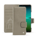 Housse cuir Sony Xperia 5 IV - Darboun sabla ( Pantone #BCB1A1 )