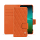Custodia in pelle Sony Xperia 5 IV - Orange fluo - Couture ( Pantone #ff5406 ) 