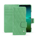Capa em pele Sony Xperia 5 IV - Menthe vintage - Couture ( Pantone #37b375 ) 