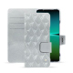 Custodia in pelle Sony Xperia 5 IV - Platinium - Couture ( Pantone 877C ) 