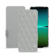 Lederschutzhülle Sony Xperia 5 IV - Gris - Couture ( Nappa - Pantone #c1c6c8 ) 