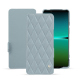 Lederschutzhülle Sony Xperia 5 IV - Bleu ciel - Couture ( Nappa - Pantone #abcae9 ) 