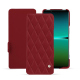 Custodia in pelle Sony Xperia 5 IV - Rouge - Couture ( Nappa - Pantone #d50032 ) 