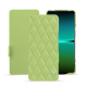 Housse cuir Sony Xperia 5 IV - Vert olive - Couture ( Nappa - Pantone #a7c58e ) 