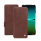 Housse cuir Sony Xperia 5 IV - Passion vintage ( Pantone #591d16 ) 