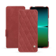 Sony Xperia 5 IV leather case - Cerise vintage - Couture ( Pantone #a6302e ) 