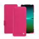 Capa em pele Sony Xperia 5 IV - Rose fluo ( Pantone #ff16b4 ) 