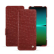 Capa em pele Sony Xperia 5 IV - Autruche ciliegia ( Pantone #a4343a ) 
