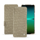 Capa em pele Sony Xperia 5 IV - Autruche desert ( Pantone #A39382 ) 