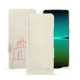 Capa em pele Sony Xperia 5 IV - Blanc escumo ( Pantone #D6D6D1 )