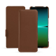 Housse cuir Sony Xperia 5 IV - Marron PU ( Pantone #8B4720 )