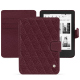 Funda de piel Kobo Clara 2E - Lie de vin - Couture ( Pantone #412234 ) 
