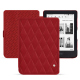 Lederschutzhülle Kobo Clara 2E - Rouge - Couture ( Nappa - Pantone #d50032 ) 