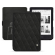 Kobo Clara 2E leather case - Negre poudro - Couture ( Pantone #111212 )