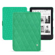 Housse cuir Kobo Clara 2E - Menthe vintage - Couture ( Pantone #37b375 ) 